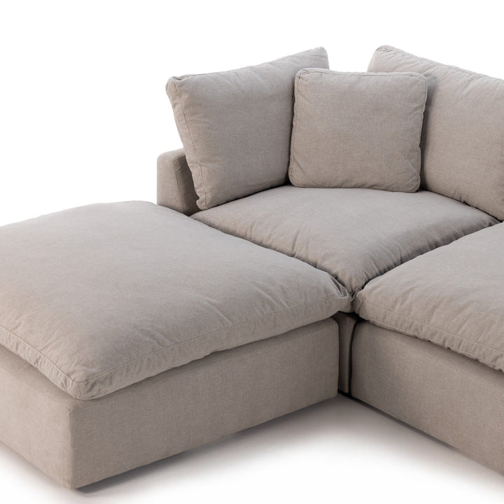 Jobs 4-Piece Sectional W/ Ottoman