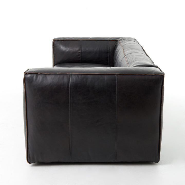 Black Reverse Stitch Sofa