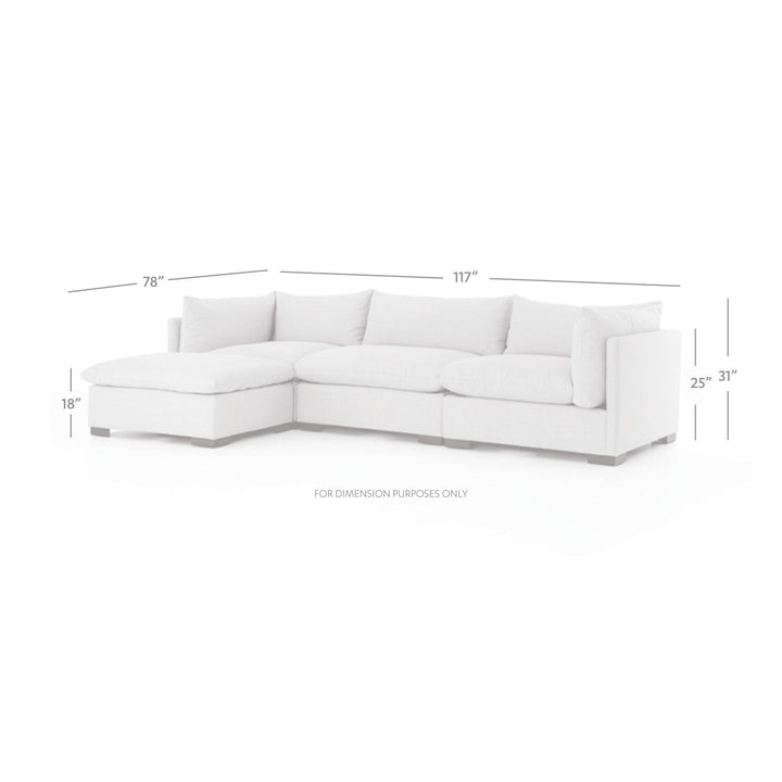 Woodstock 3-Piece Sectional