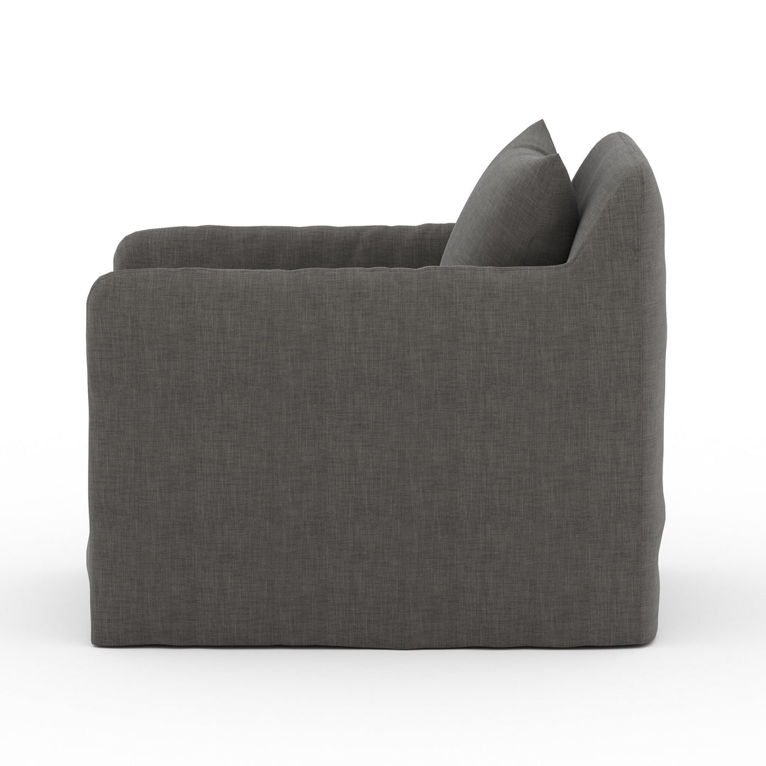 Dave Outdoor Slipcover Swivel Chair