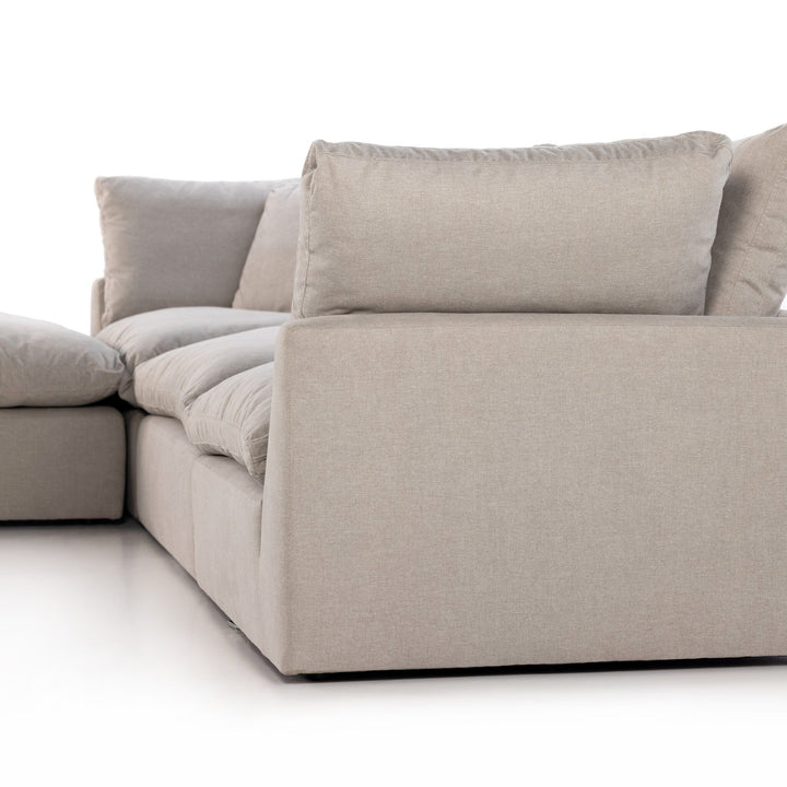 Jobs 4-Piece Sectional W/ Ottoman