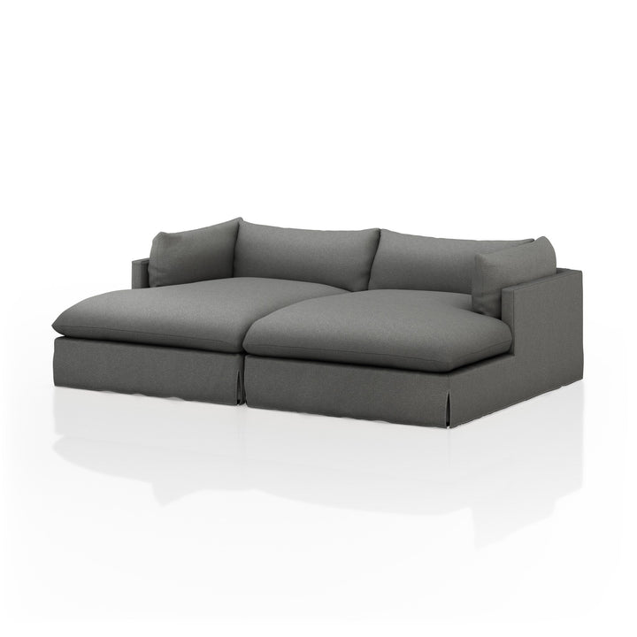 Adele Slipcover Double Chaise Sectional