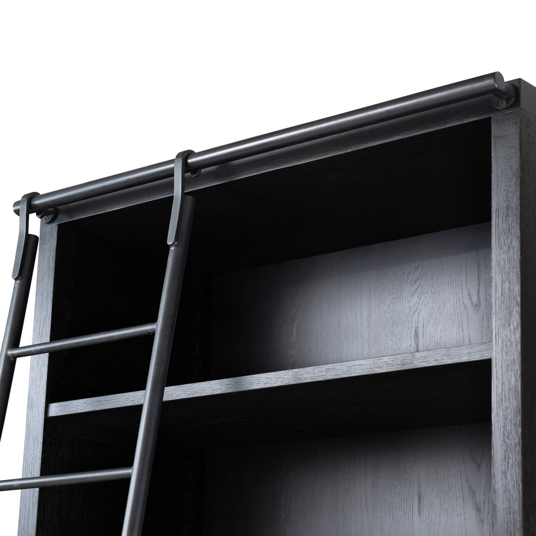 Ad Double Bookcase With Ladder