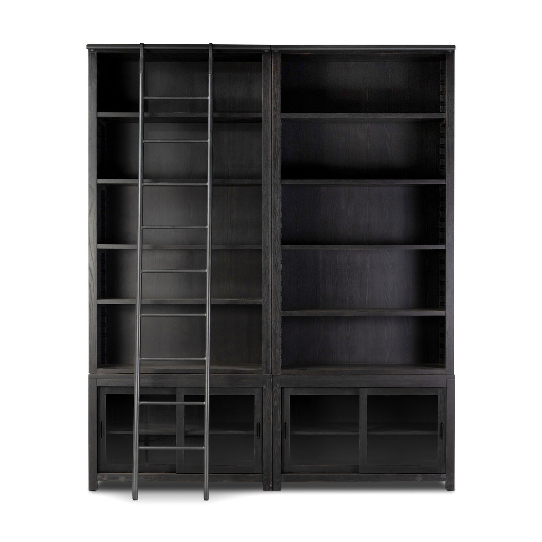 Ad Double Bookcase With Ladder