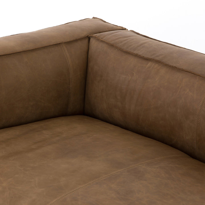 Leather Reverse Stitch Sofa