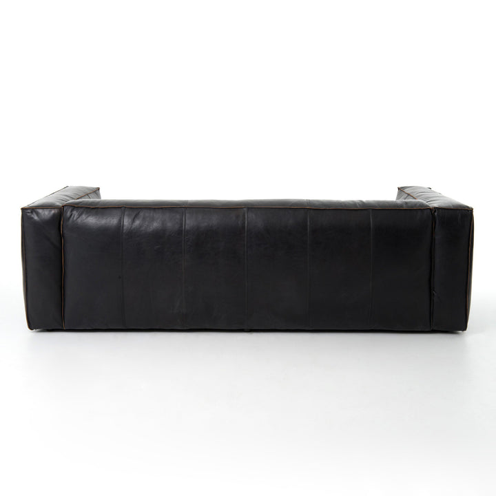 Black Reverse Stitch Sofa