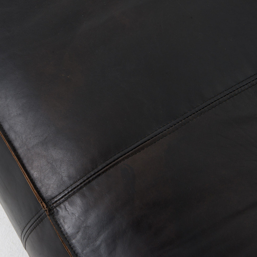 Black Reverse Stitch Sofa