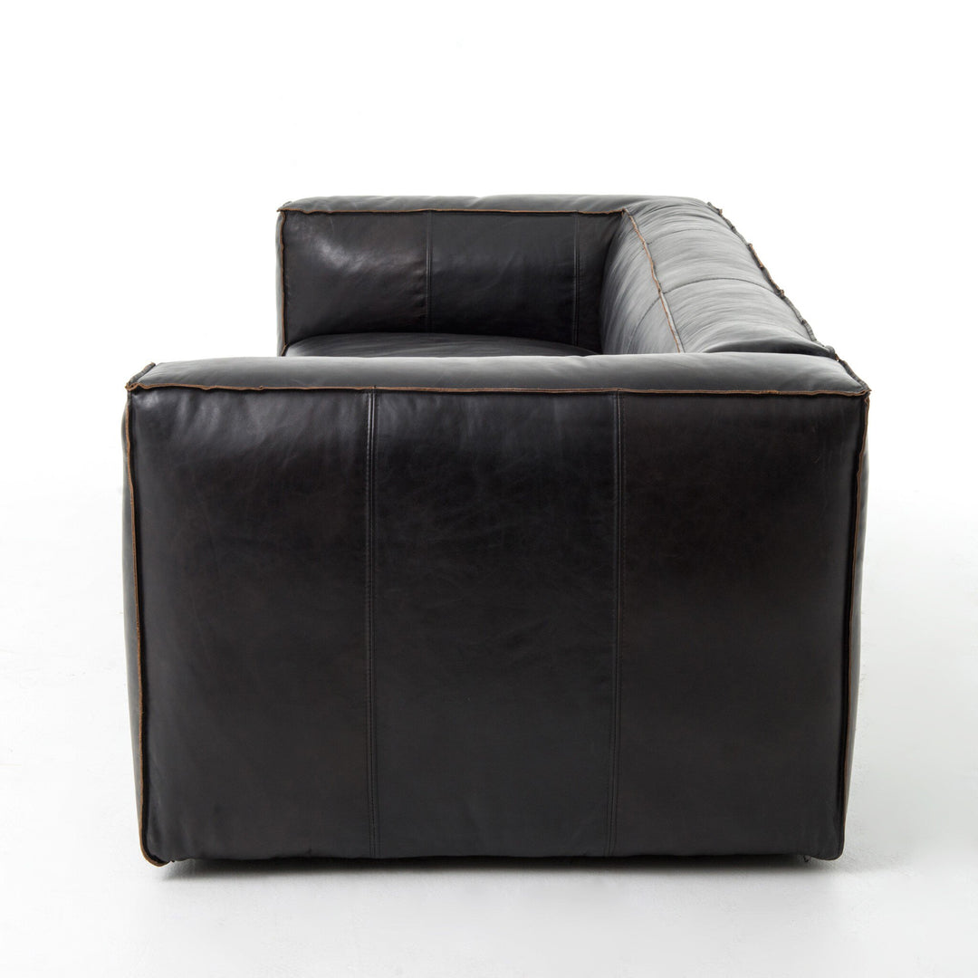 Black Reverse Stitch Sofa